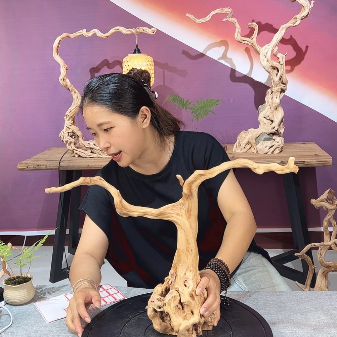 牧***山木天然杜鹃根根艺摆件