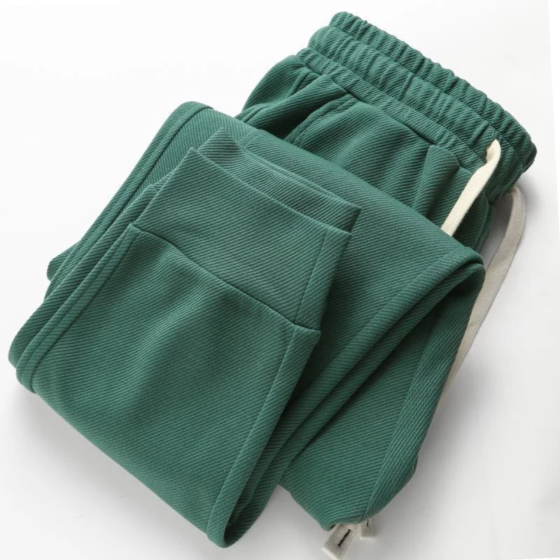 秋冬300斤大尺码日系加绒加厚休闲 裤男覆古束脚运动裤宽松裤子潮