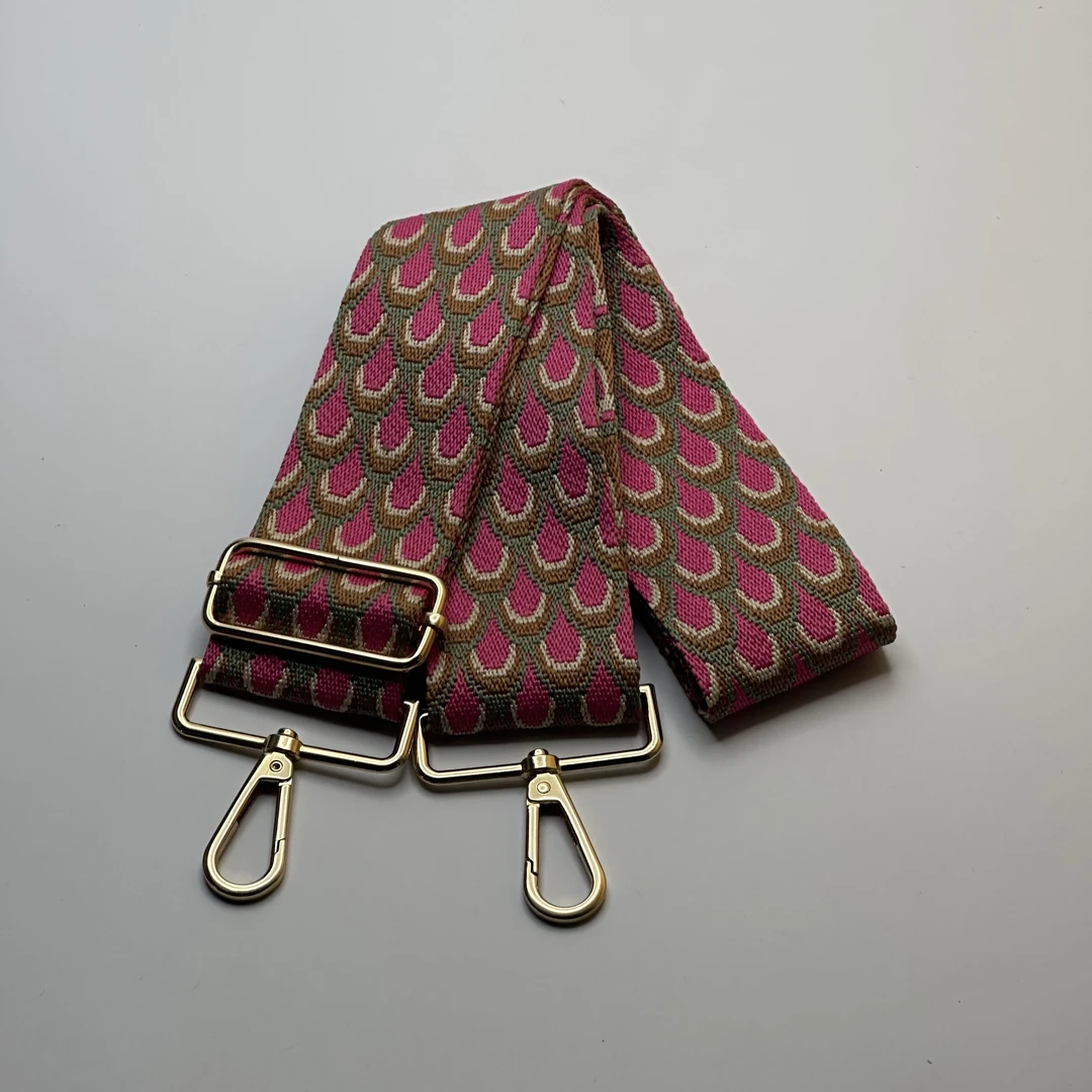 上新5公分斜挎女包肩带背带单肩斜跨包带孔雀彩色宽背带斜挎包带