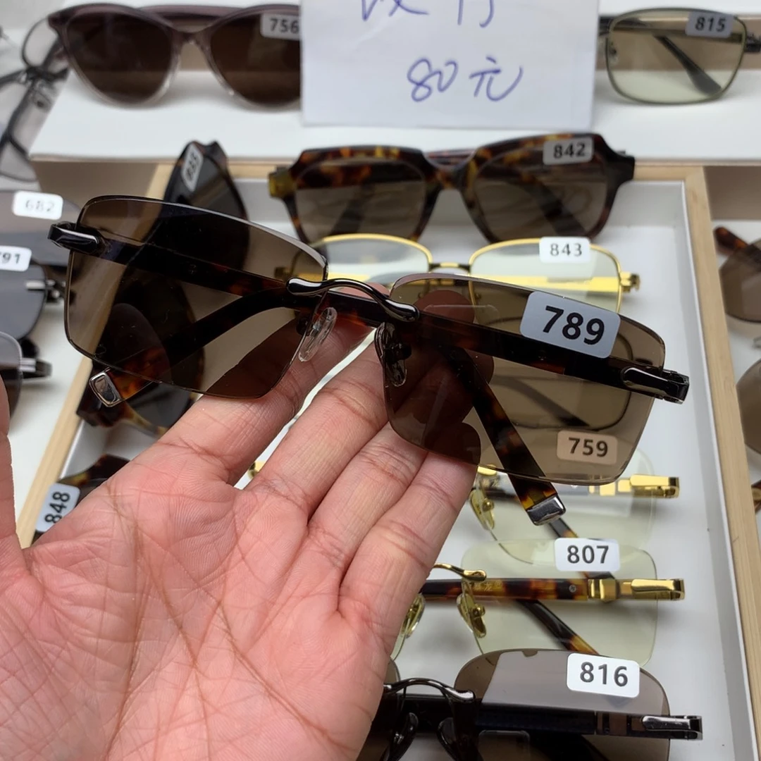 分体款无框眼镜789