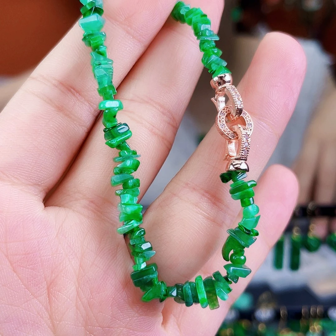 翡翠未镶嵌耳饰饰品