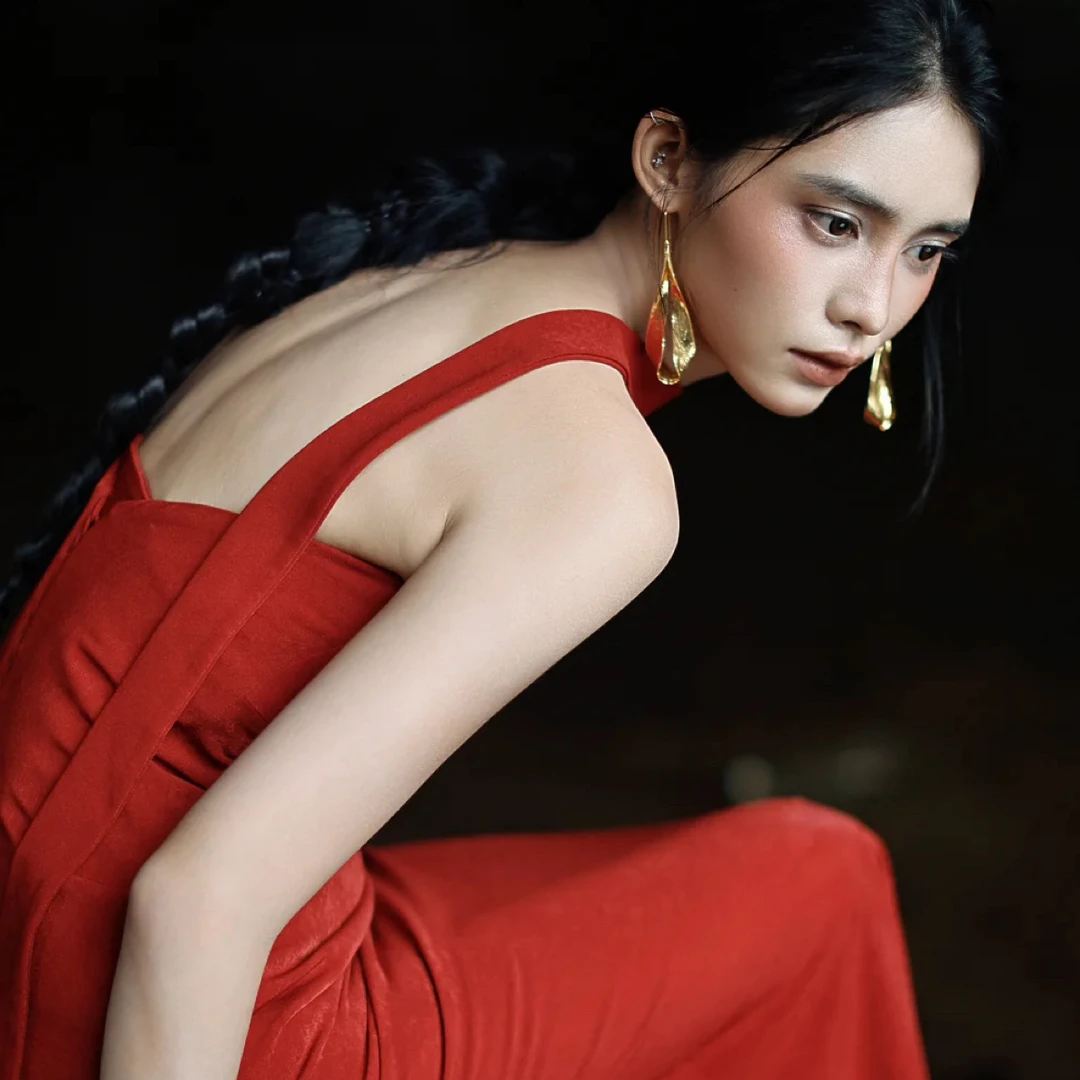 合金耳饰 好柿｜547小众新娘生命力礼服耳饰
