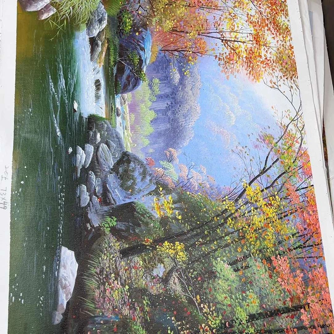 油画朝鲜艺术家不带框