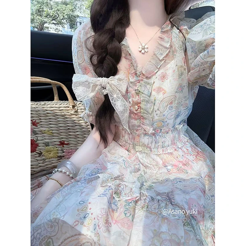 【商场同款】【异域风情】菀壹2025夏季新款连衣裙Q13111521