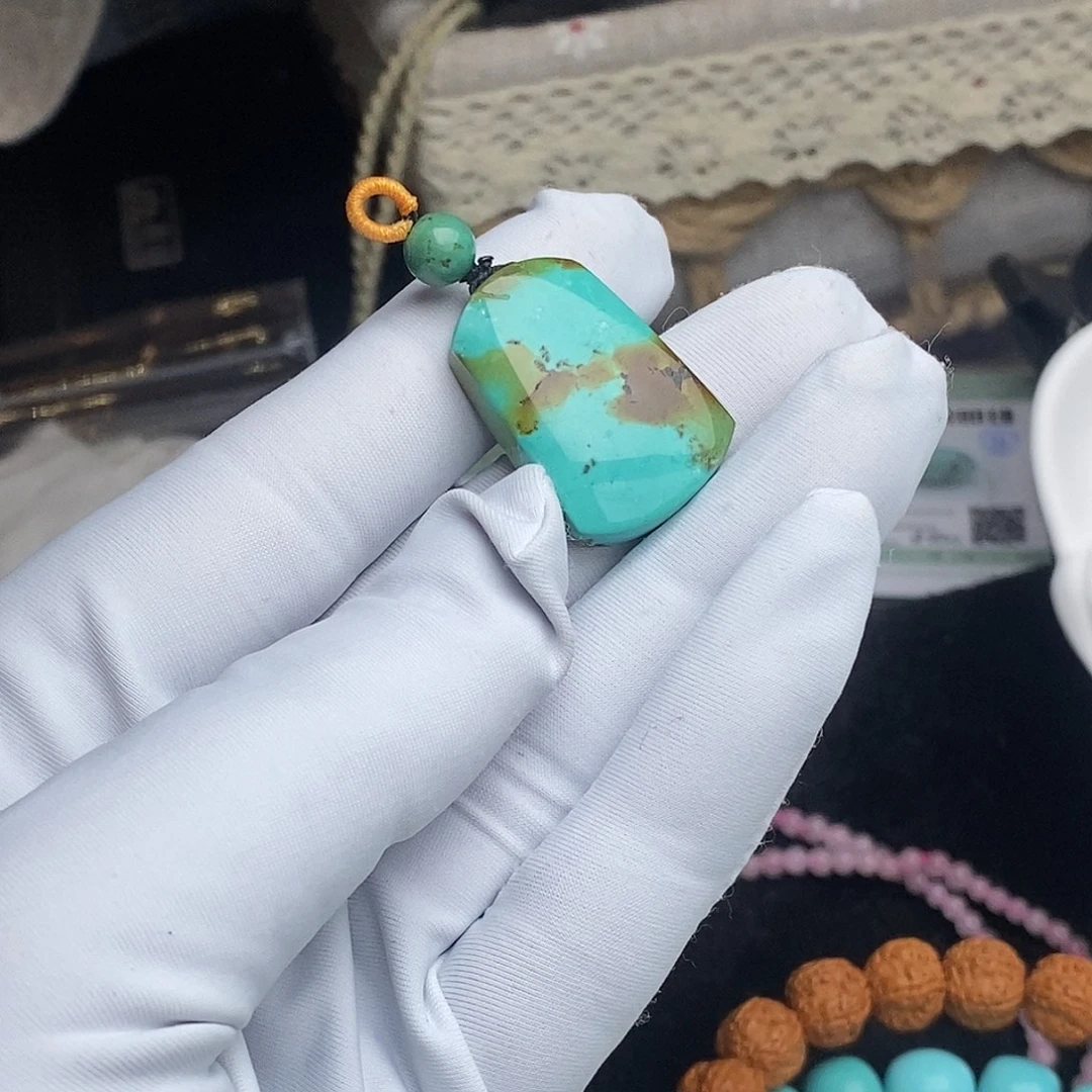 绿松石未镶嵌无事牌