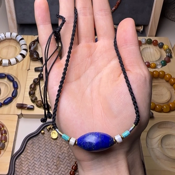 青金石未镶嵌颈饰mMzmzm