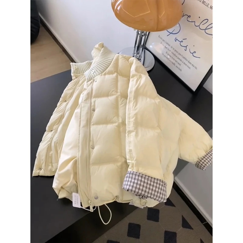 温柔风奶黄色棉服外套女装冬季新款韩版设计感防寒保暖面包服棉衣