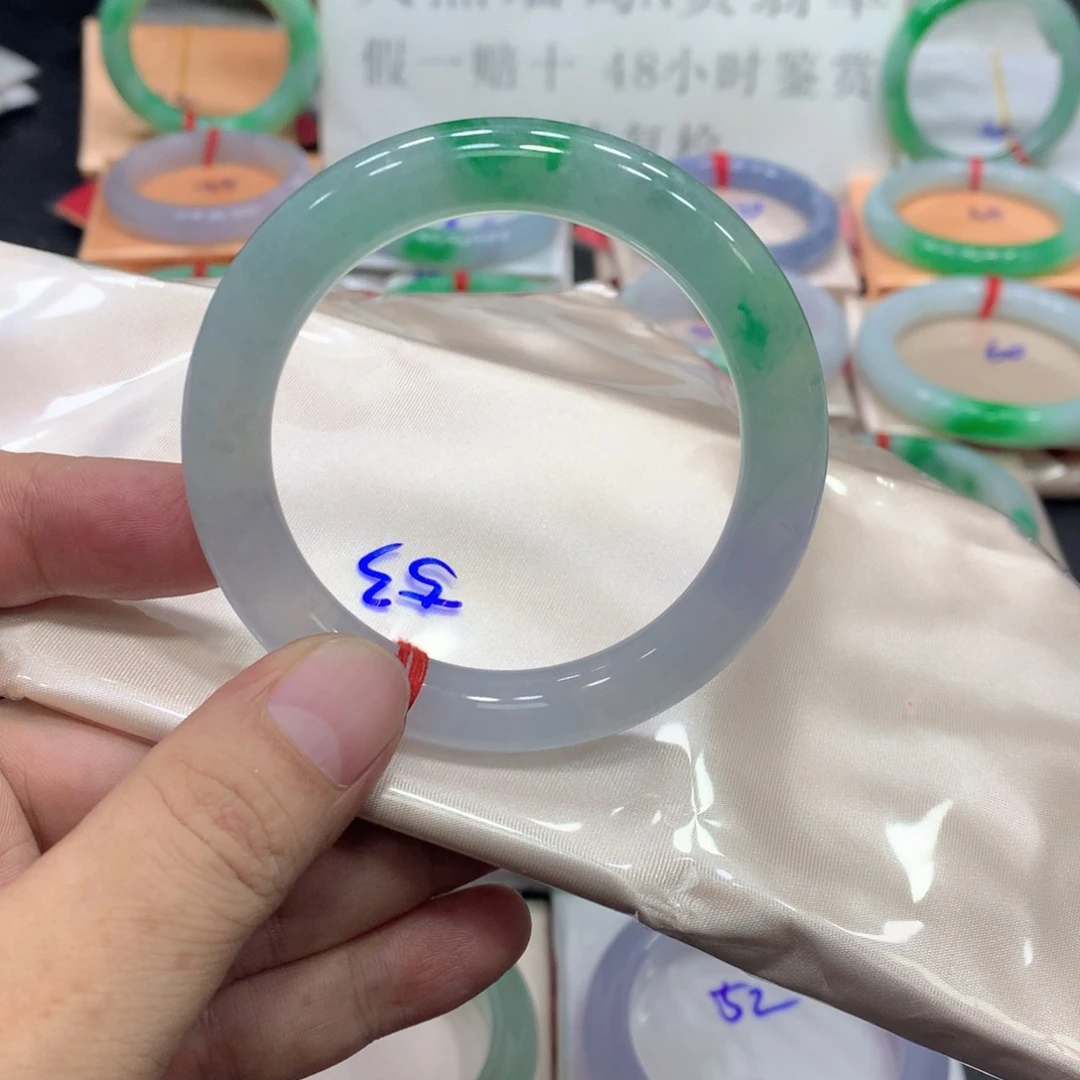 茗***居未镶嵌手镯翡翠翡翠