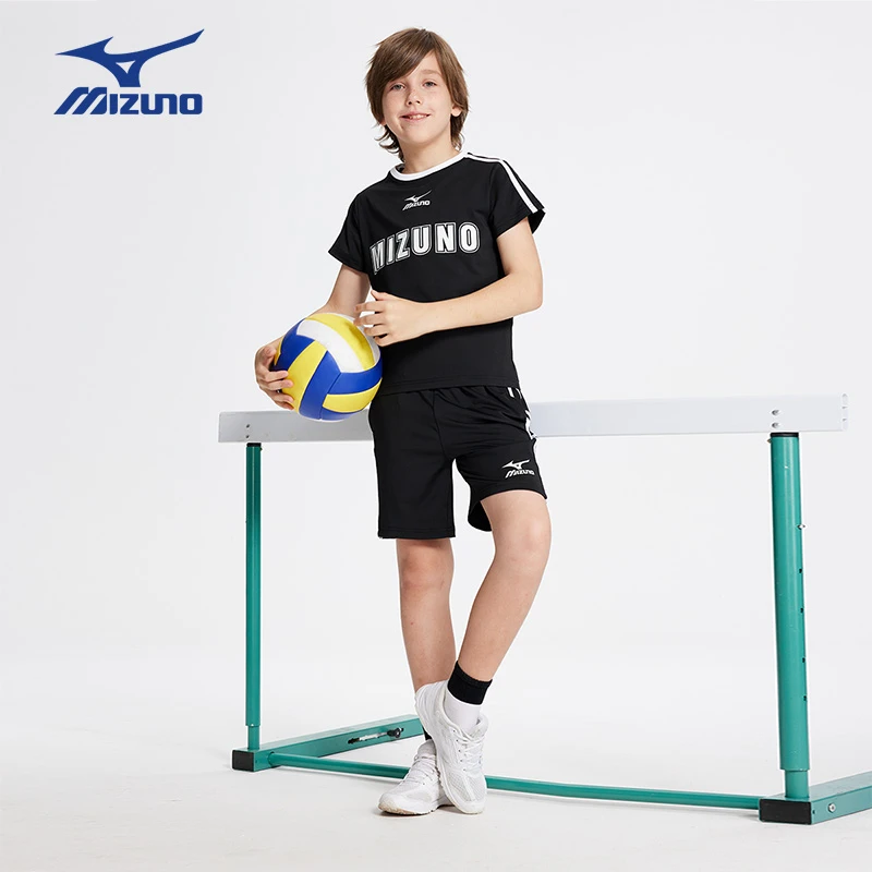 【万达】美津浓儿童夏季速干运动套装男女童弹力上衣裤子TZ24230274