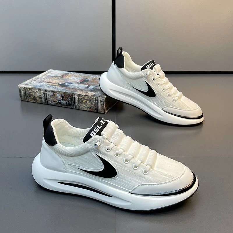 2024秋季新款男士时尚休闲舒适软底耐磨百搭潮流透气青少年学生鞋