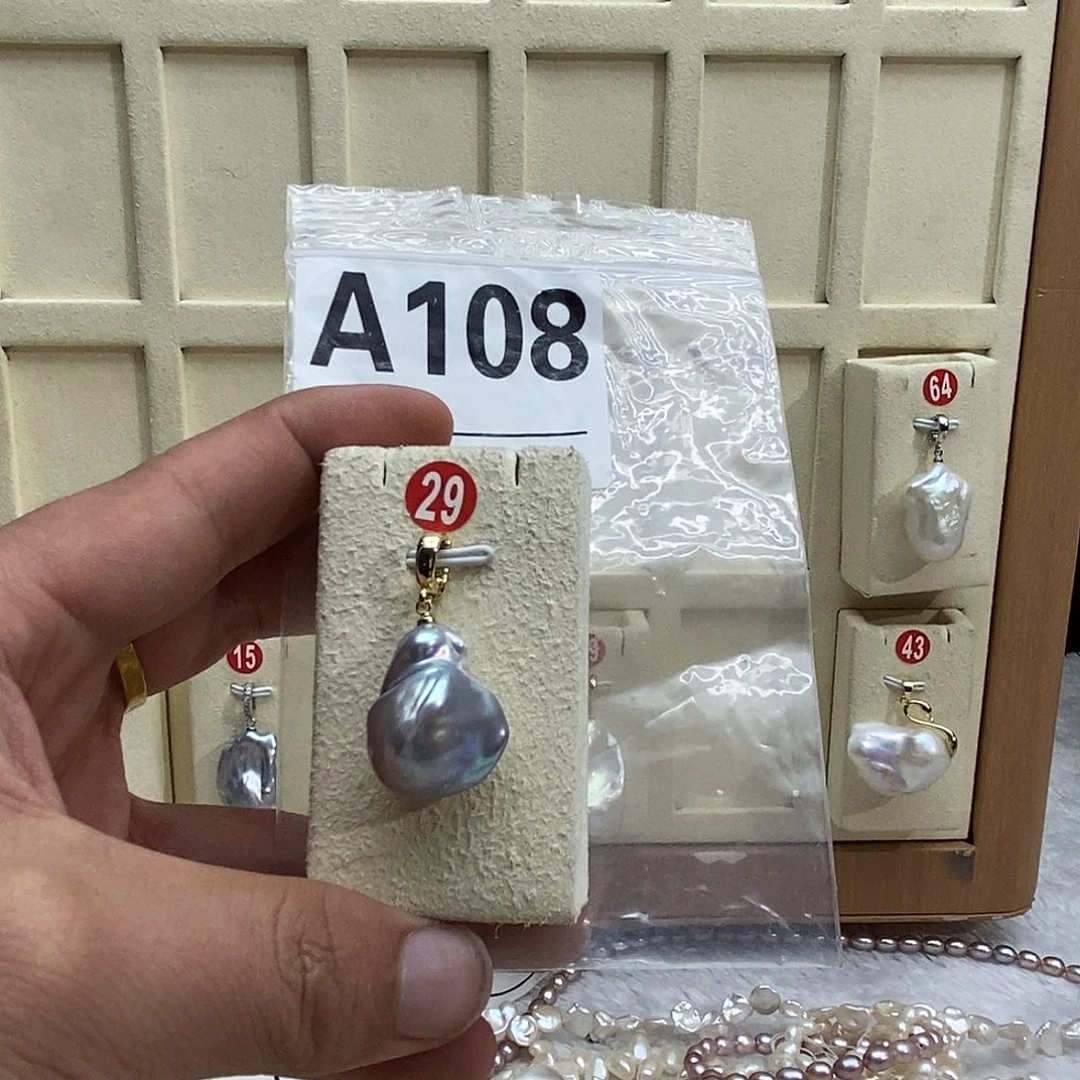 淡水珍珠颈饰银S925镶嵌