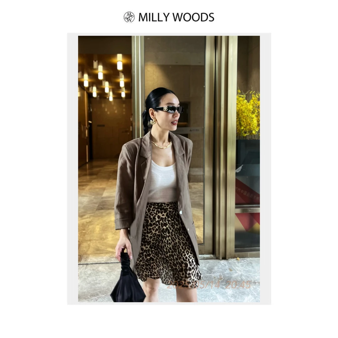 亚麻休闲宽松西装外套