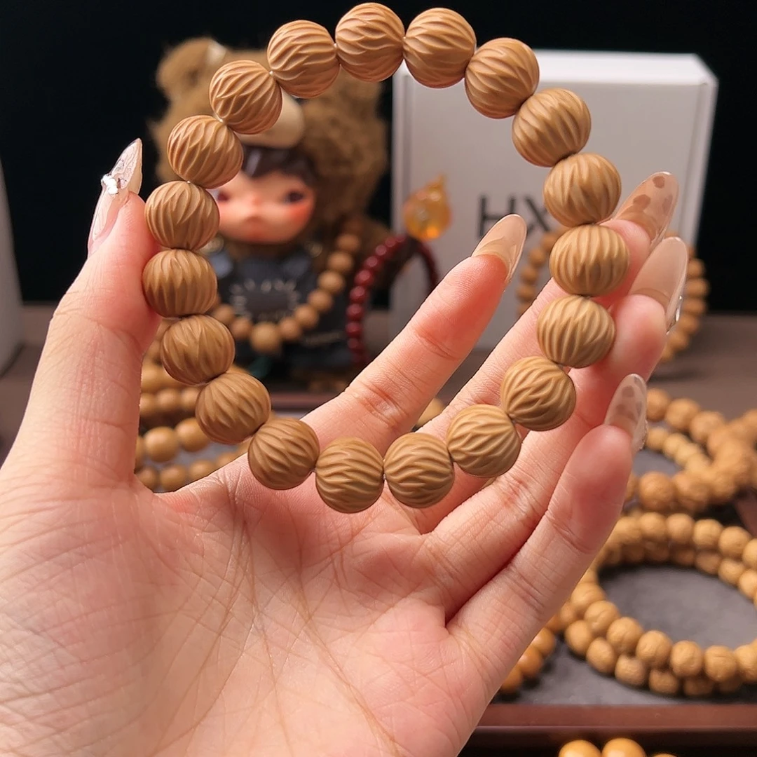 手串猴头核桃13+天河 全品无暇  精工雕刻