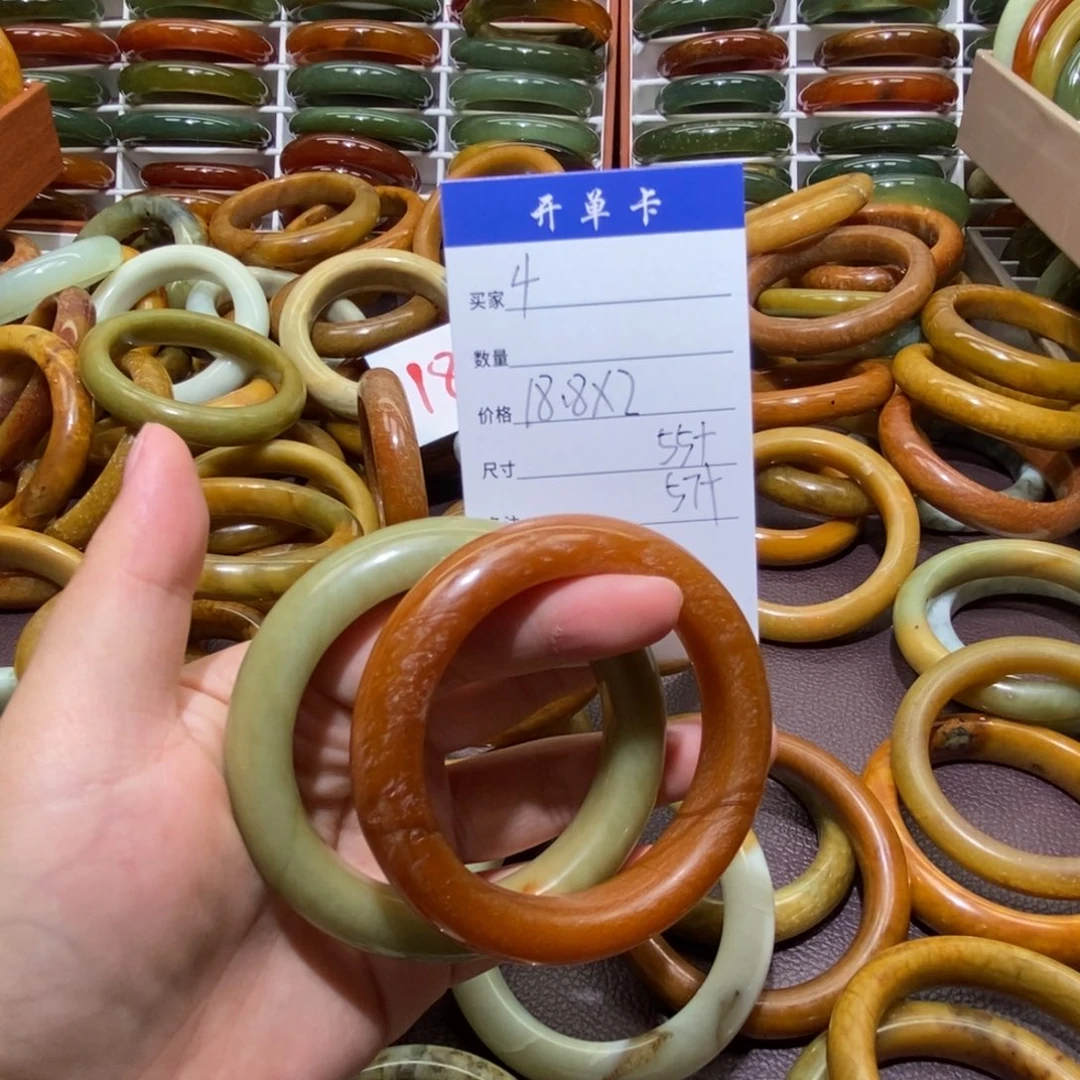 未镶嵌蛇纹石玉手镯意*4