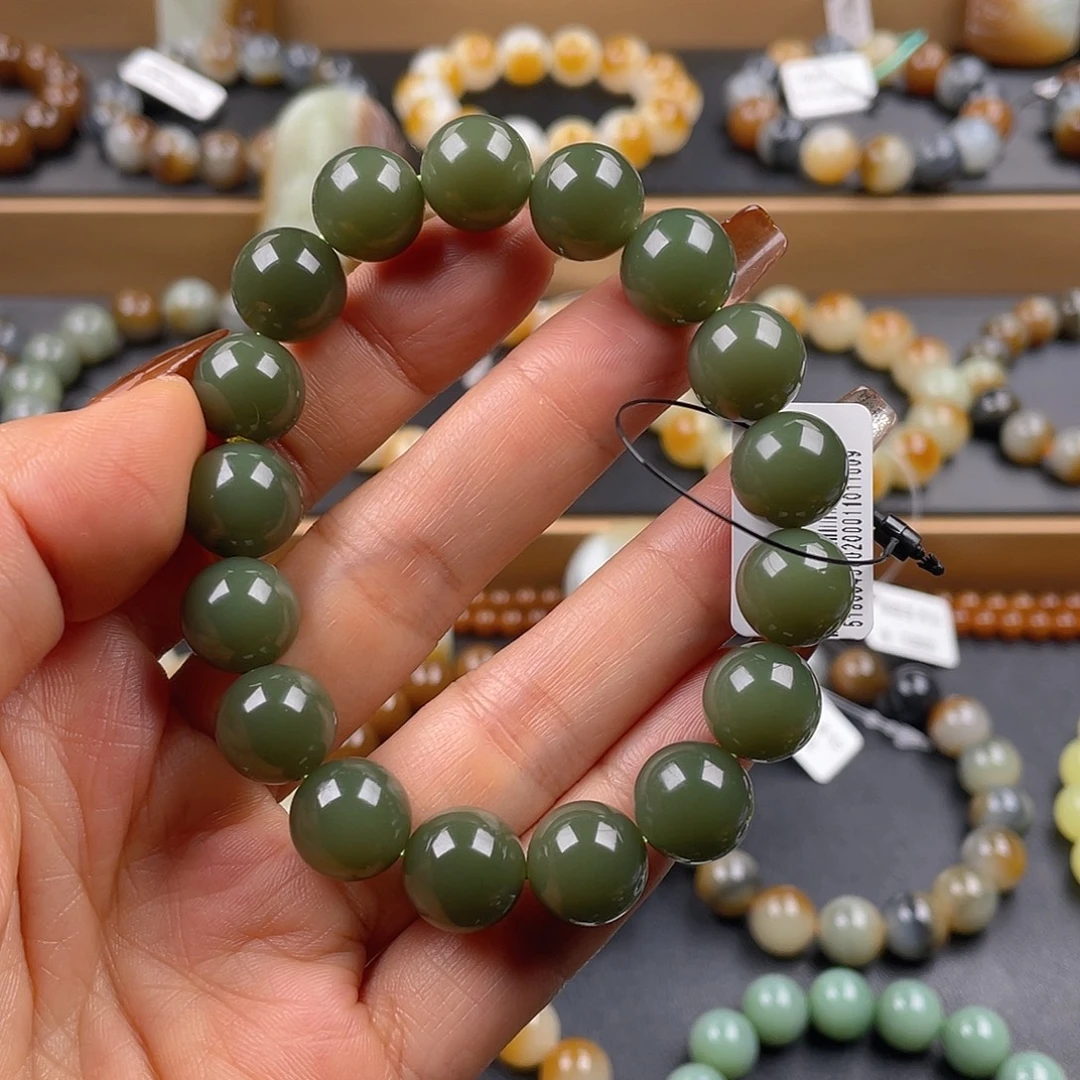 和田玉未镶嵌手链