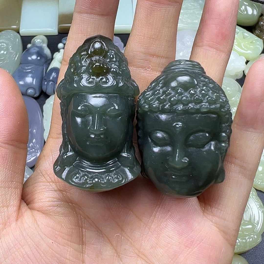 和田玉未镶嵌吊坠(不含链)微瑕需要包容，不退不换