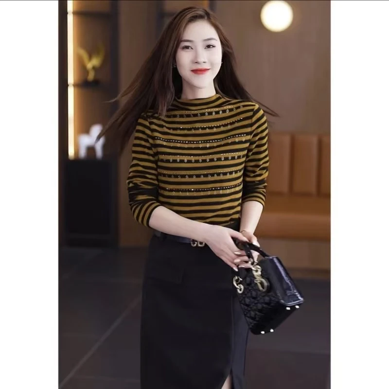 【撤柜样品】DJ820秋冬季气质百搭体恤打底衫女