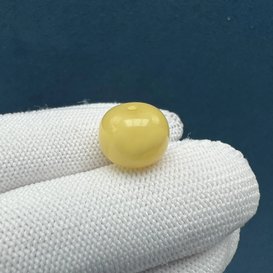 B9850天然原矿蜜蜡【微瑕】老型12.4*9.8mm支持复检假一罚十