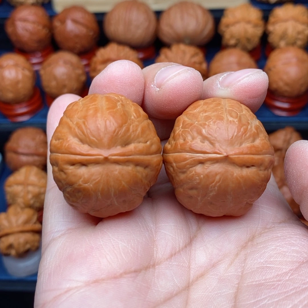 把件文玩核桃手捻精品南瓜墩