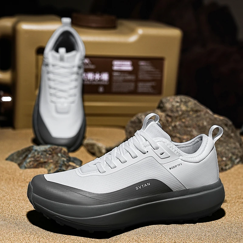 防泼水户外登山鞋徒步鞋运动男士百搭夏季透气软底春季轻便时尚