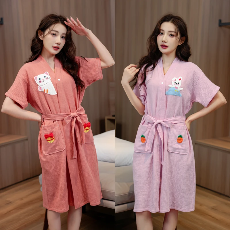 成人纱布浴巾2025新款全棉纯棉浴袍可穿式速干女款洗澡游泳裹全身