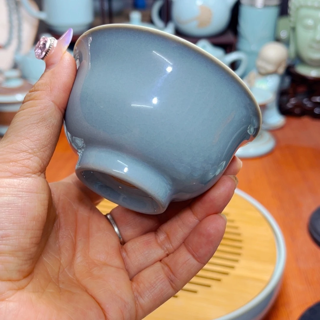 【闪购商品】汝州单壶单杯，天青，赵琳，微瑕