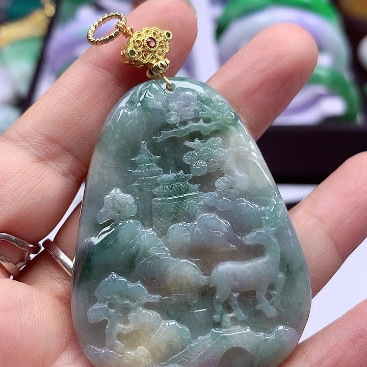 颈饰未镶嵌翡翠翡翠