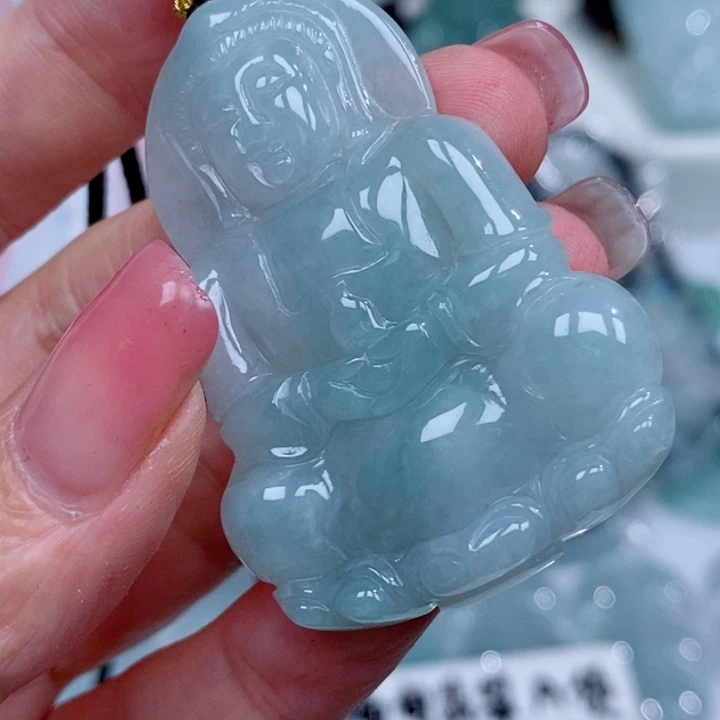 翡翠挂件未镶嵌吊坠
