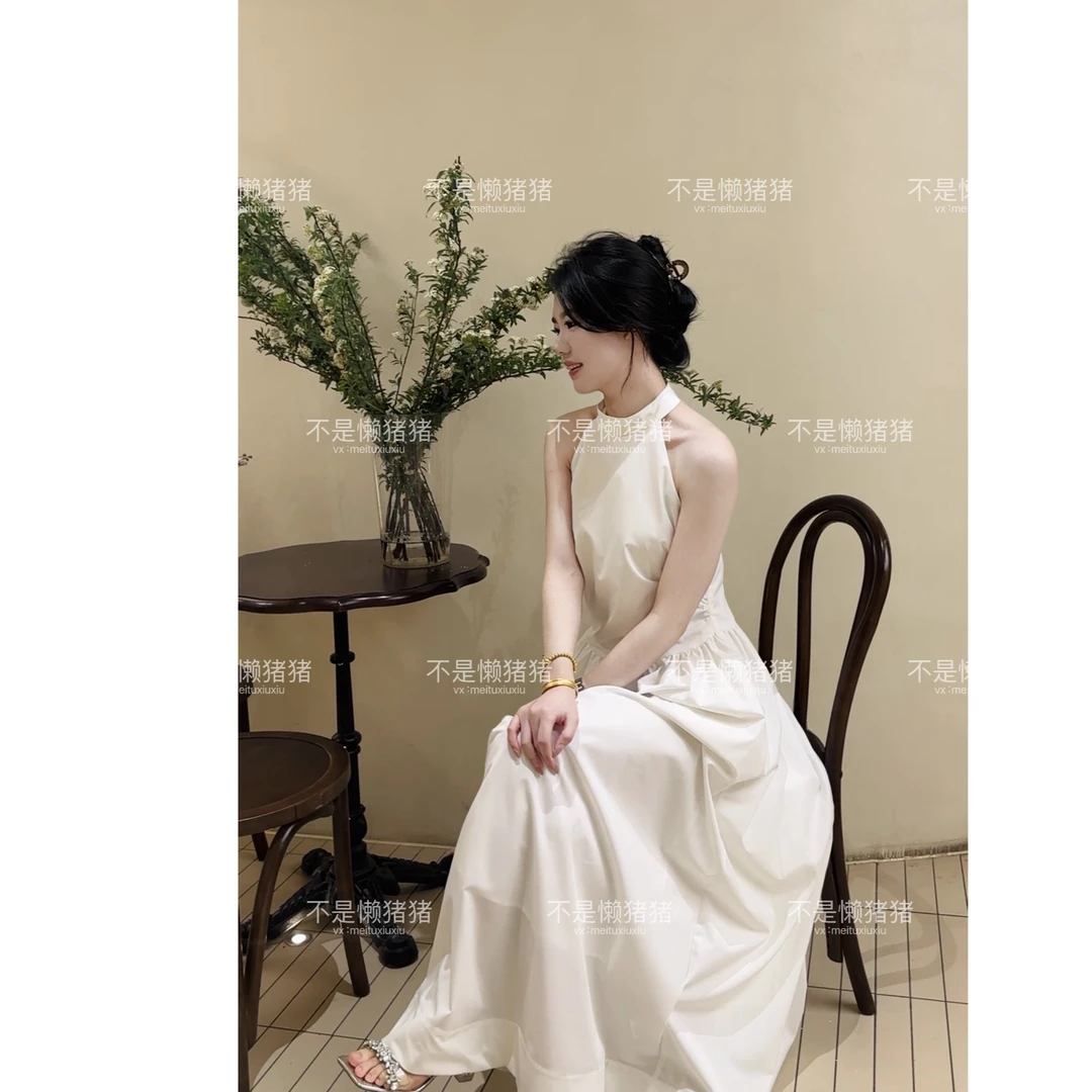 氧气感轻盈白色连衣裙～自留款