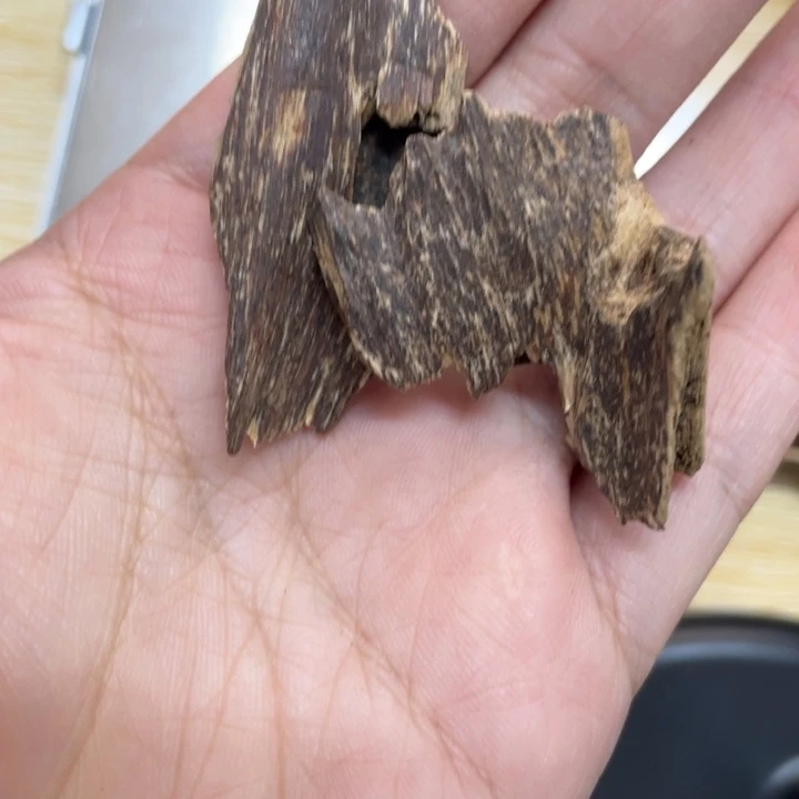 天***天沉香海南尖峰岭红油虫漏3.4克