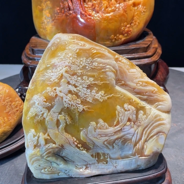 寿山石人**途寿山摆件艺术