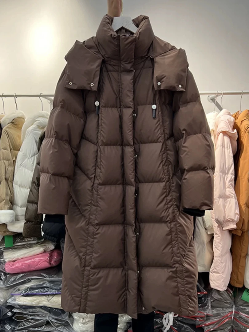 【01号中长款羽绒服】女款时尚通勤中长款白鸭绒羽绒服3131-JYC1234