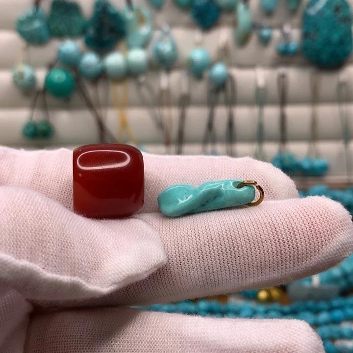 玛瑙/玉髓原矿未镶嵌蓝*