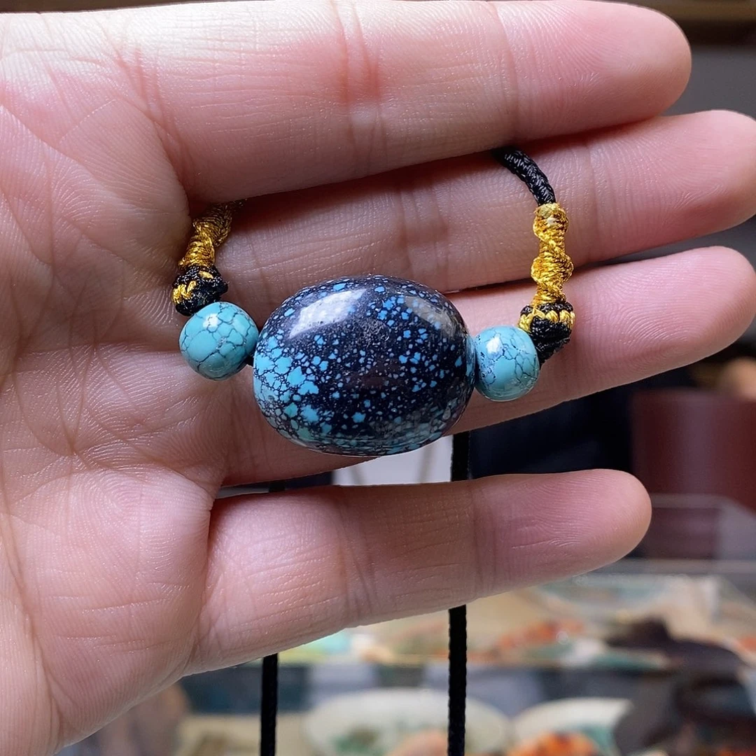 绿松石未镶嵌乌兰花