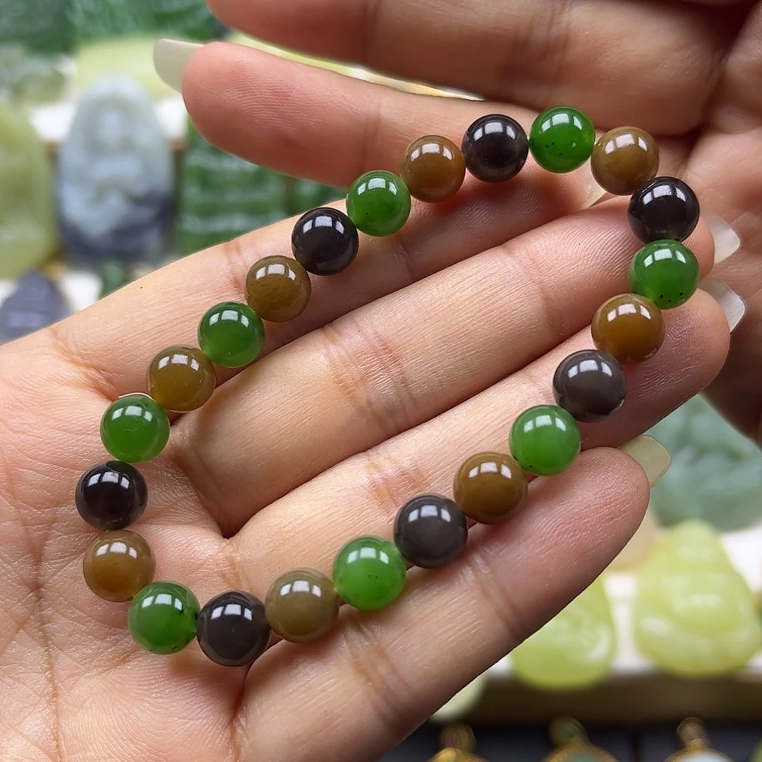 和田玉未镶嵌手串