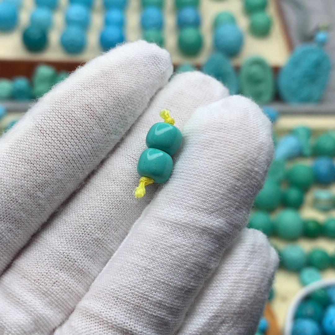 高瓷绿色卡7老邢一对