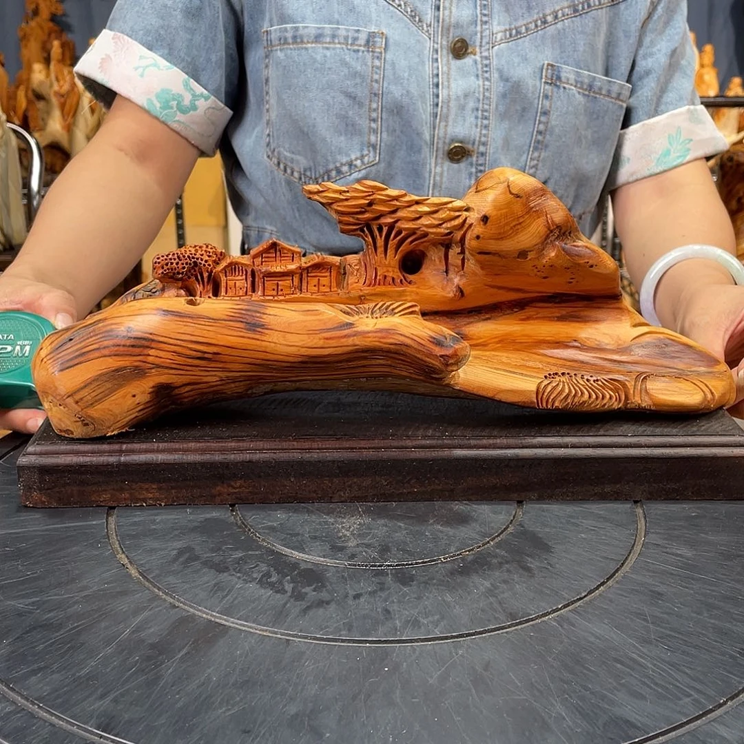 柏木（崖柏）山水倒流香送两盒香