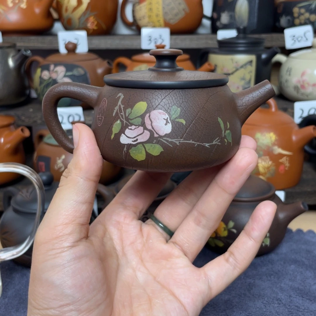 壶꒰****꒱菩提纹彩填小品汉瓦
