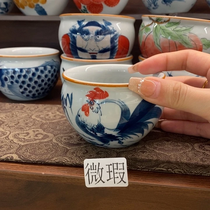 釉下老陶泥手工绘制