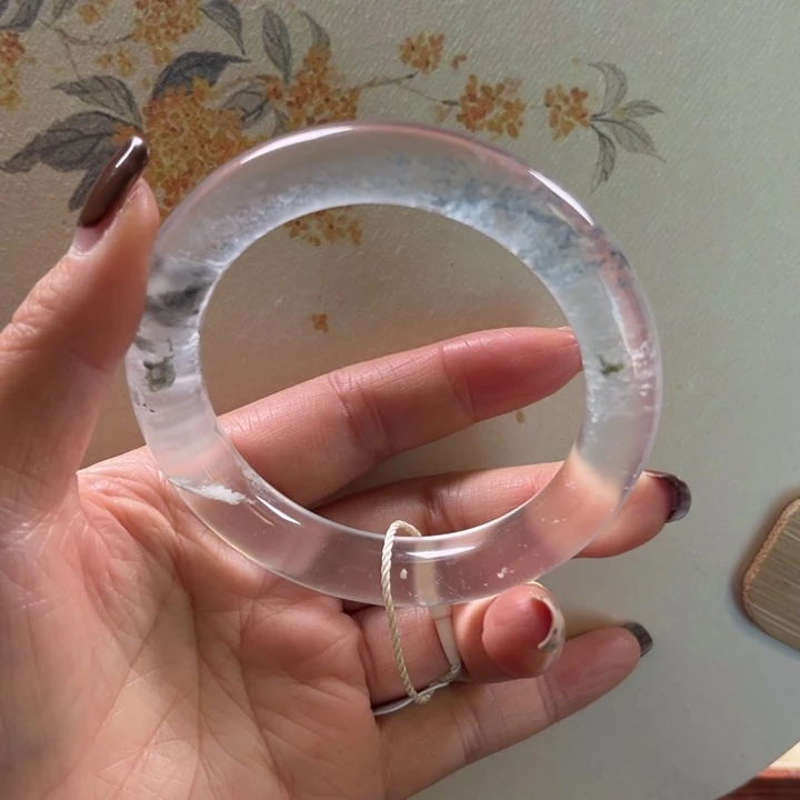 石英质玉未镶嵌手镯55-56福利不退不换漏花