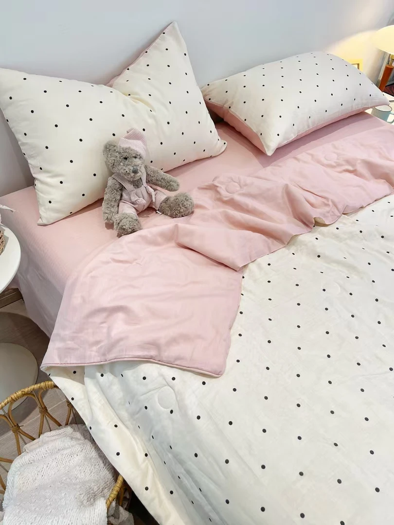 超浪漫春夏新款法式碎花全棉双层纱A类母婴级大豆夏凉被超治愈