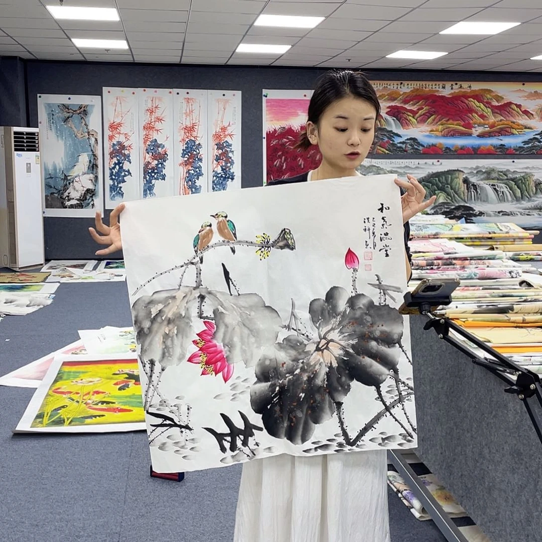国画作品小姐姐放漏…
