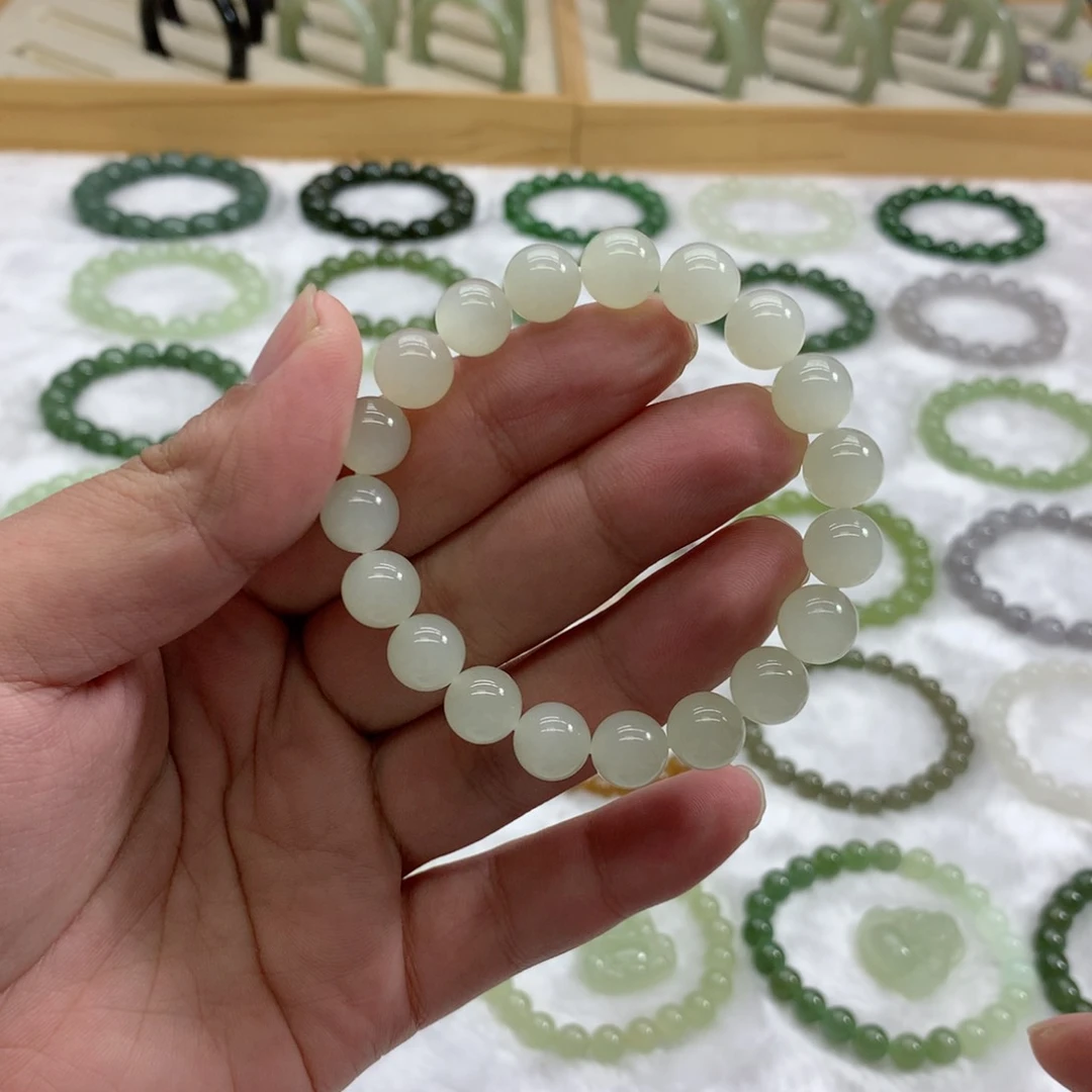 未镶嵌手串和田玉（白玉9.8）
