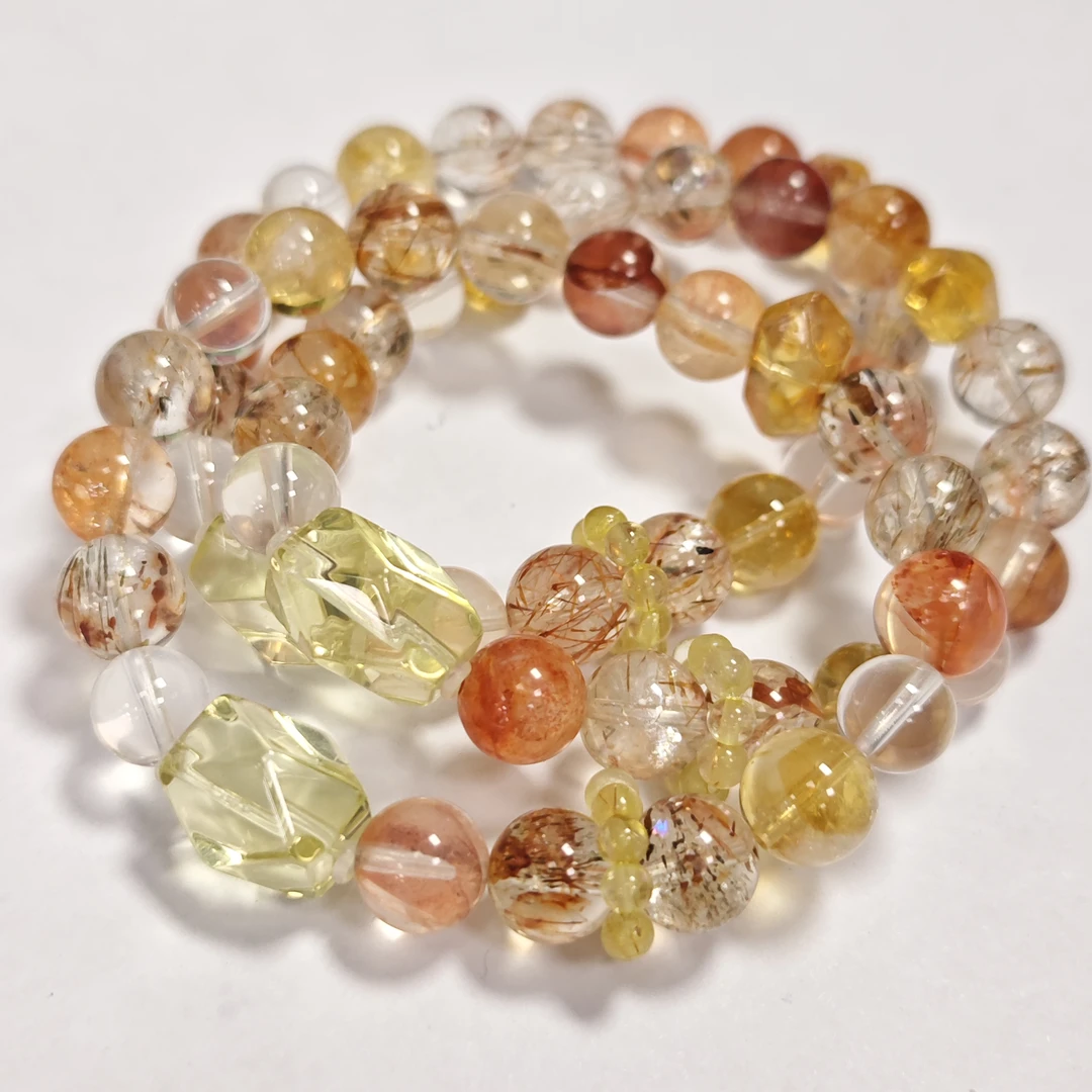 【书记甄选】天然原创胶花单圈手链 多样性发一件 约8mm 8072JS