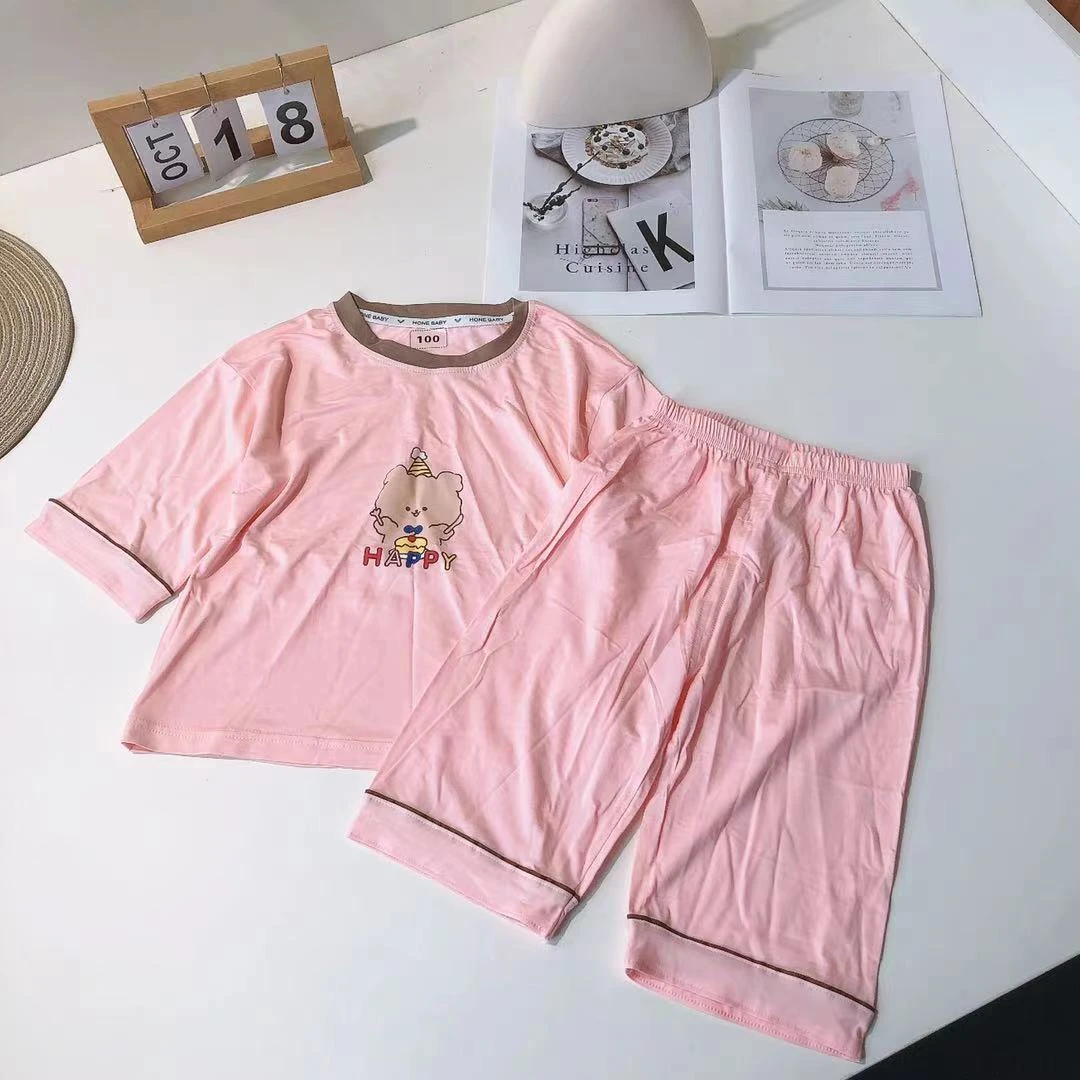 A160儿童夏季冰冰凉凉七分家居套装小印象