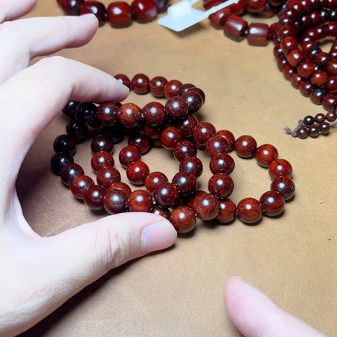 小叶紫檀手串/手链12泥料金星