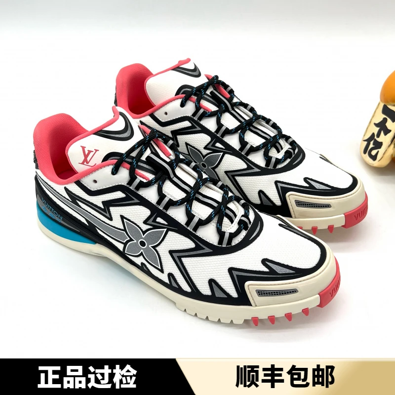 未使用 LouisVuitton/路易威登 白色网面 轻便舒适运动鞋 41.5码