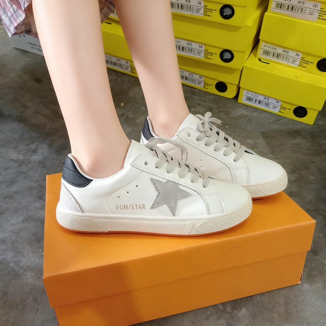 N6689休闲健步透气系带板鞋休闲女鞋百搭