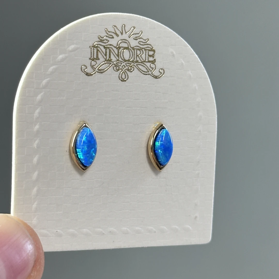 合金耳饰 韩国耳骨火彩一对