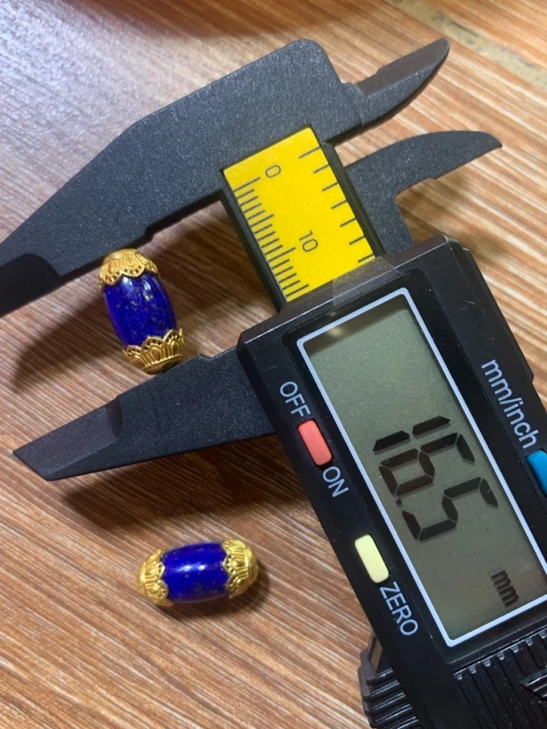 天然原矿青金石桶珠Diy配饰背云